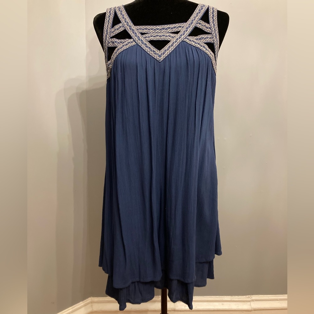 Never Worn BLU PEPPER Blue Summer Dress, size M